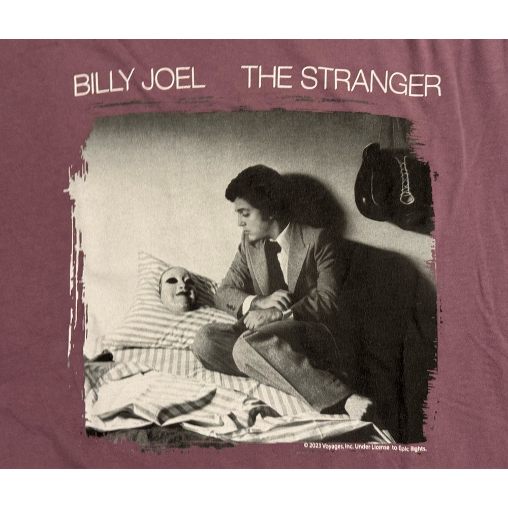 Billy Joel The Stranger T-Shirt Lee Tour Band Tee Concert Music Sz s Mauve - Picture 5 of 6